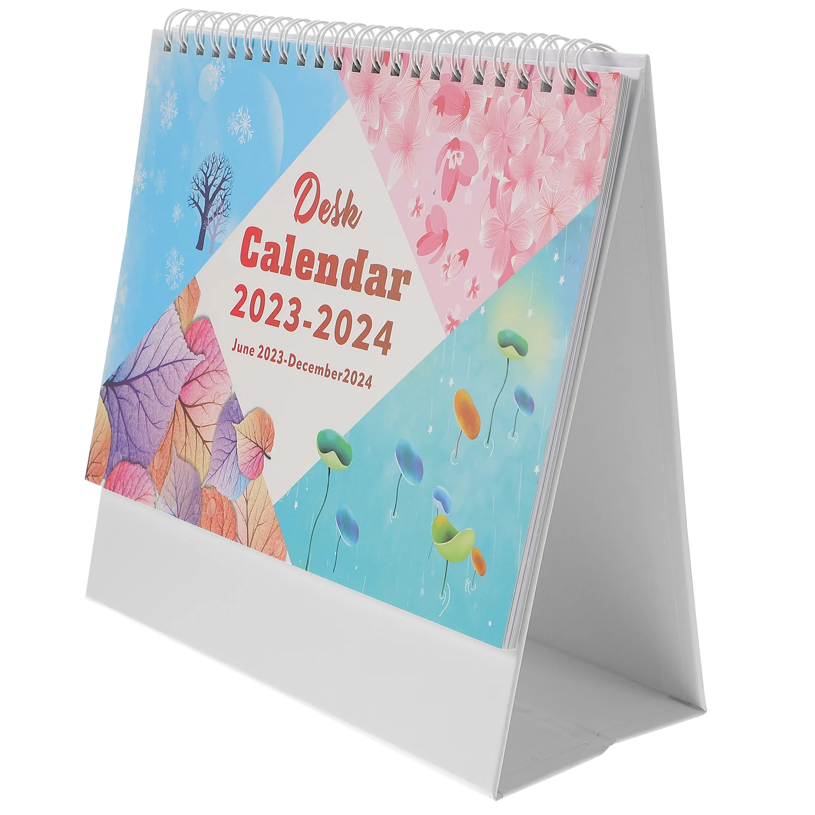 

Office Decore Small Standing Flip 2023-2024 Desktop Monthly Decorative Calendars