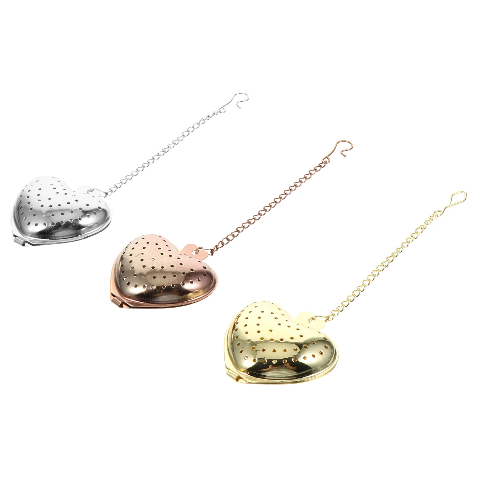 

Tea Infuser Strainer Bagloose Heart Filter Steel Stainless Diffuser Meshbrewpercolator Interval Accessories Snapgripspoon