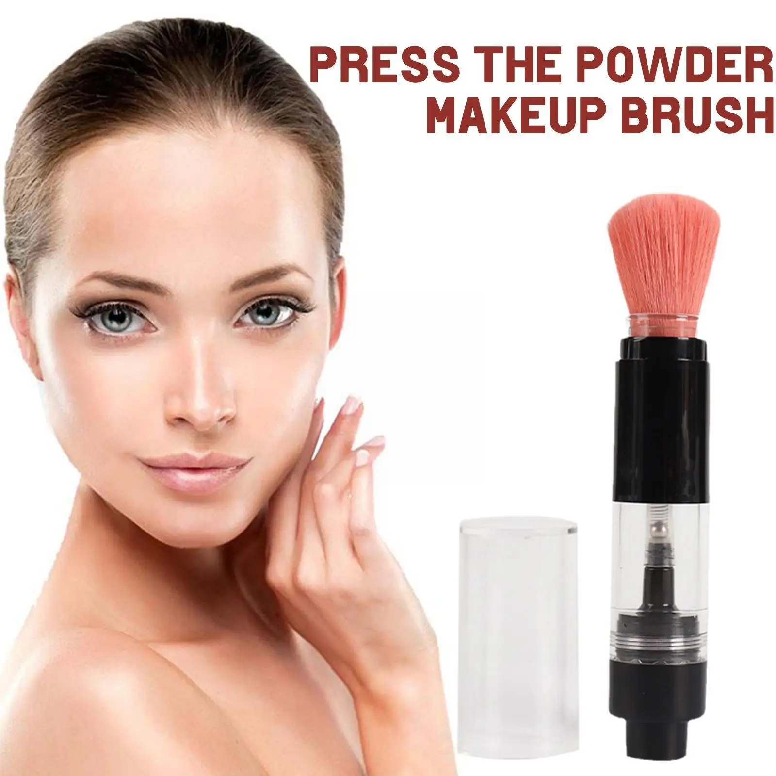 

New Personalized Press Powder Makeup Brush Ultra-soft Makeup Portable Beauty Powder Blush Powder Brush Single Loose Brush H8s8