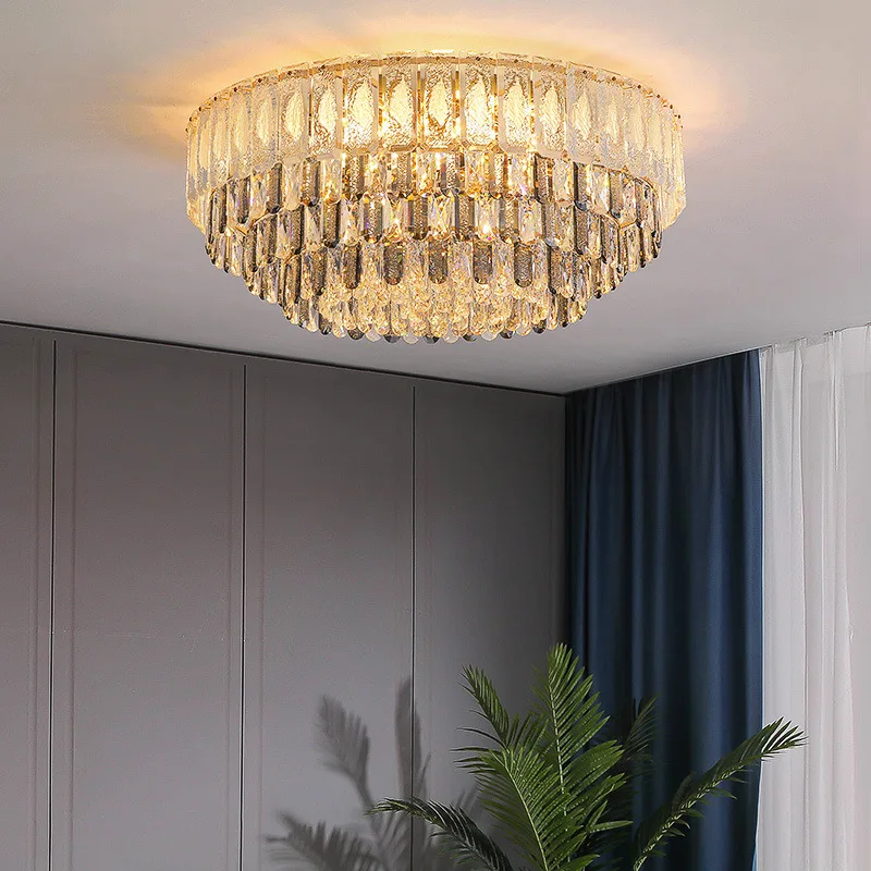 

Modern 2023 Crystal Ceiling Chandelier Living Room Led Lights Luxury Lamp Avize Modelleri Home Decor Lustres Pra Sala Lampara