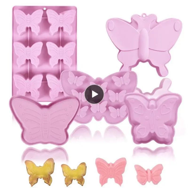 

Strong Toughness Silicone Chocolate Mould Food Grade Silicone Mold Ornaments No Peculiar Smell Oven Butterfly Shape Molds Baking
