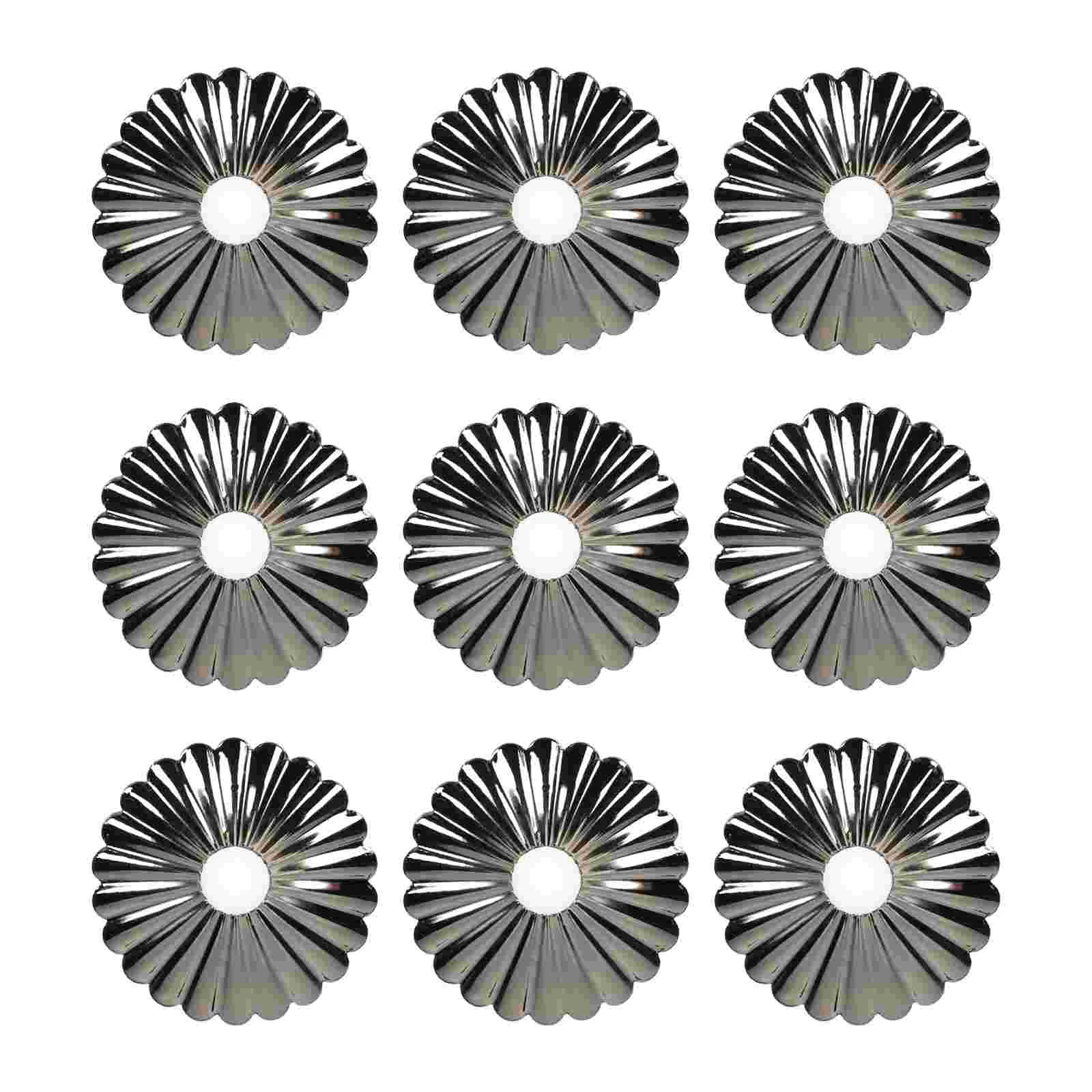 

10pcs Lamp Cover Case Iron Flower Shaped Light Cover Desktop Wall Lamp Cover