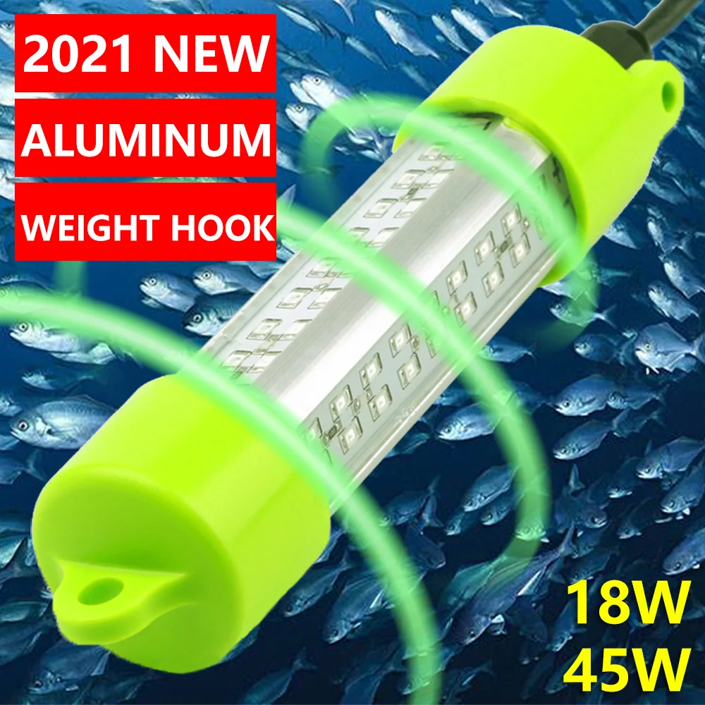 

Underwater Green High White Blue Power Attracting Aluminum Bait Submersible Fishing Light Fish Yellow