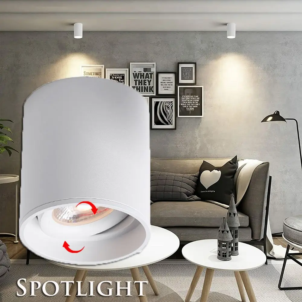 

Led Spotlight Pivotable Surface Mounted Spotlight Ceiling Lamp 230V GU10