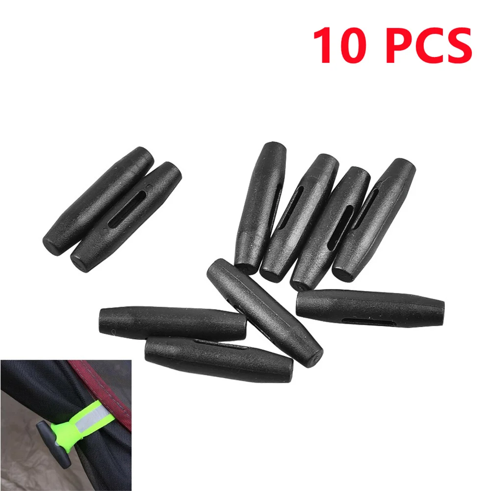 

10pcs Camping Tent Fly Roll Up Buckle Inner Tent Duffle Toggle Stopper Teht Accessories Camping Supplies Equipments Outdoor Tool
