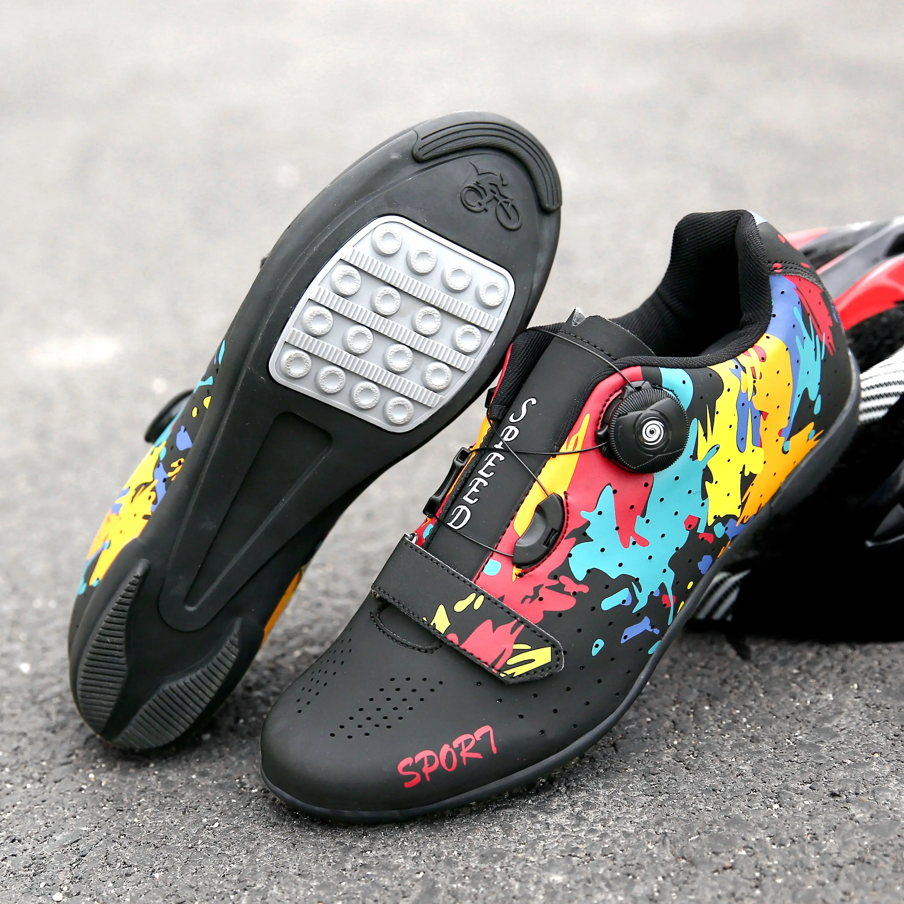

2022 Men Women Children Original Mtb Bicycle Spd Biking Cycling Shoes Road Bike Speed Flat Sneakers Biking Cleats Shoes