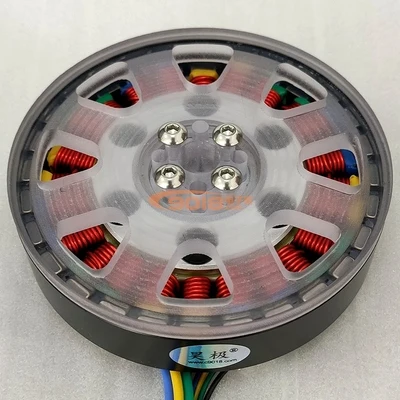 

24N32P Disc Brushless Motor Generator Hollow Shaft Direct-Driven Motor Flat Large Torque Motor