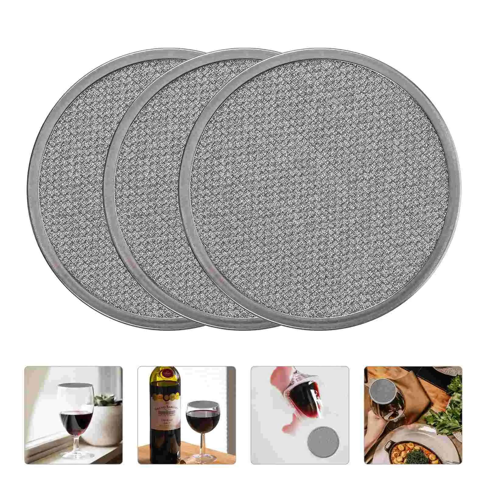 

3Pcs For Home Cup Drinking Reusable Mug Lid Cup Lid Drink Nets Drink Lid for Bottle Goblet Cup