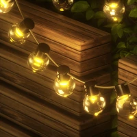 solar led bulb string lights outdoor garland lamp holiday christmas home party decoration lamp solar led string bulb lights
