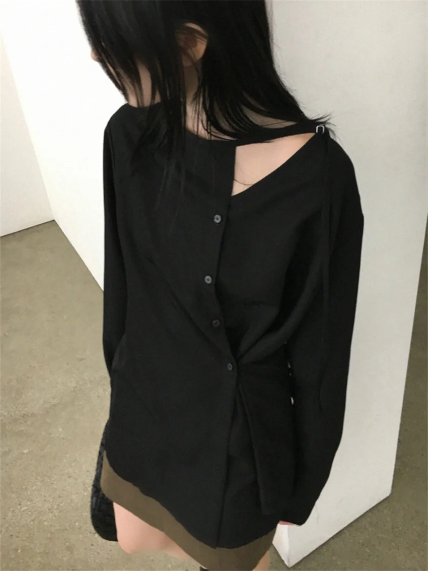 Женская Офисная рубашка Alien Kitty белая ажурная облегающая Повседневная элегантная