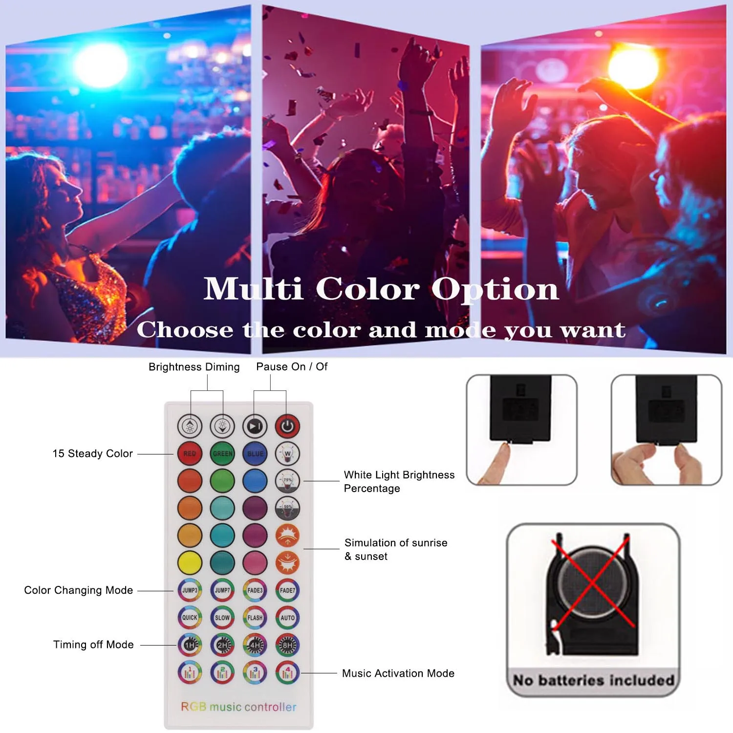 Умная Светодиодная лента с Bluetooth 5 м 10 20 RGB 5050 SMD гибкая светодиодная для стены