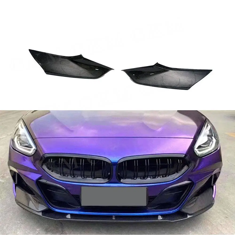 

Carbon Fiber Front Bumper Lip Side Splitters for BMW Z4 G29 M Tech 2019 2020 2021 Front Bumper Lip Splitters Flaps