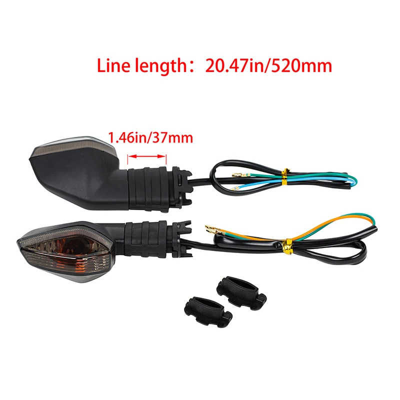 

Motorcycle Turn Signal Lights Front Rear 12V LED Blinker Stop Signals Lamp for Honda RS150 V2 RS150R Accessories Clignotant Moto