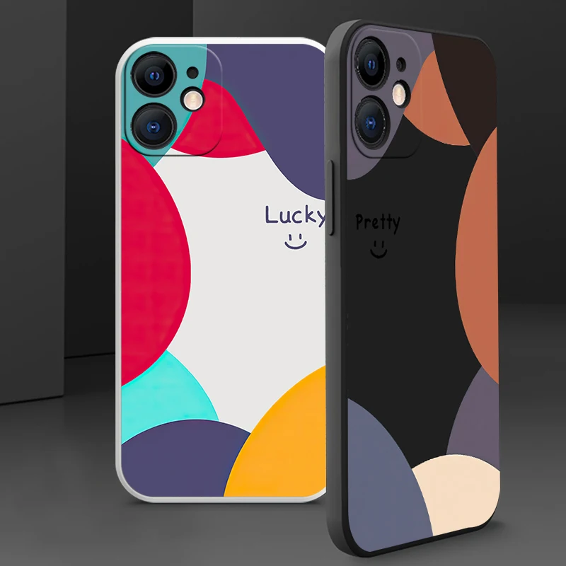 

Case For iPhone 12 11 13 Mini Pro XR X XS Max For 8 7 6s 6 Plus Official INS Water Color Liquid Silicone Phone Funda Couqe Capas