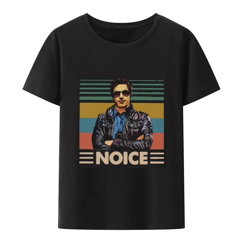 

Jake Peralta Brooklyn 99 Noice T Shirt Black Novelty Camisetas Short Sleeve Tee O-neck Summer Clothes for Men Clothing Loose