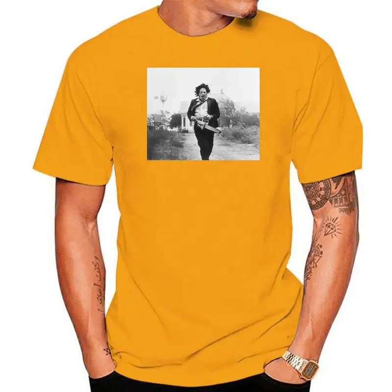 

Authentic TEXAS CHAINSAW MASSACRE Leatherface Running Grab T-Shirt S-3XL NEW
