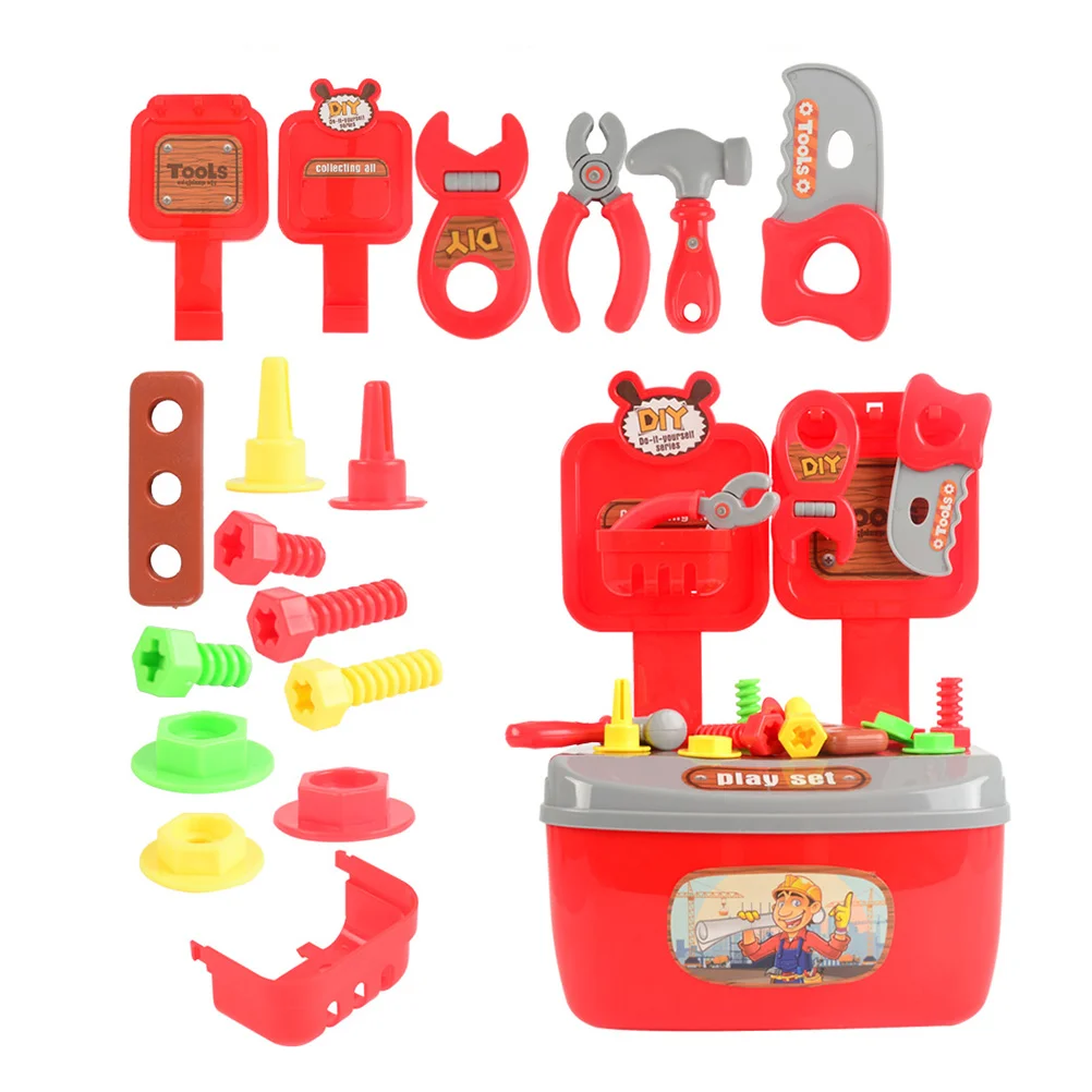 

22pcs Toolbox Toys Pretend Toolbox Educatinal Pretend Repair Box Repair Tools Gift for Children