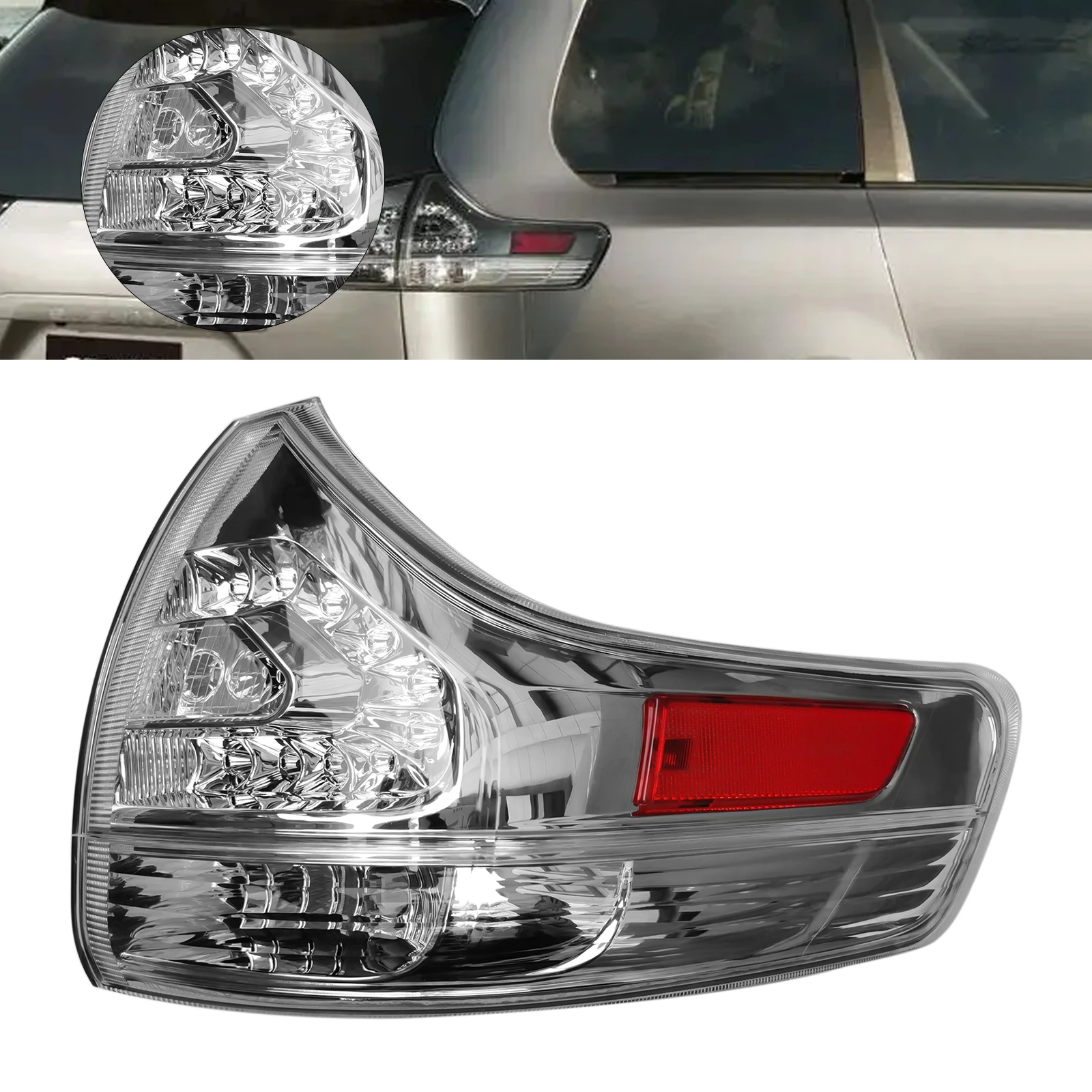 

Outer Tail Light Taillamp Passenger Right for 2011-2014 Toyota Sienna