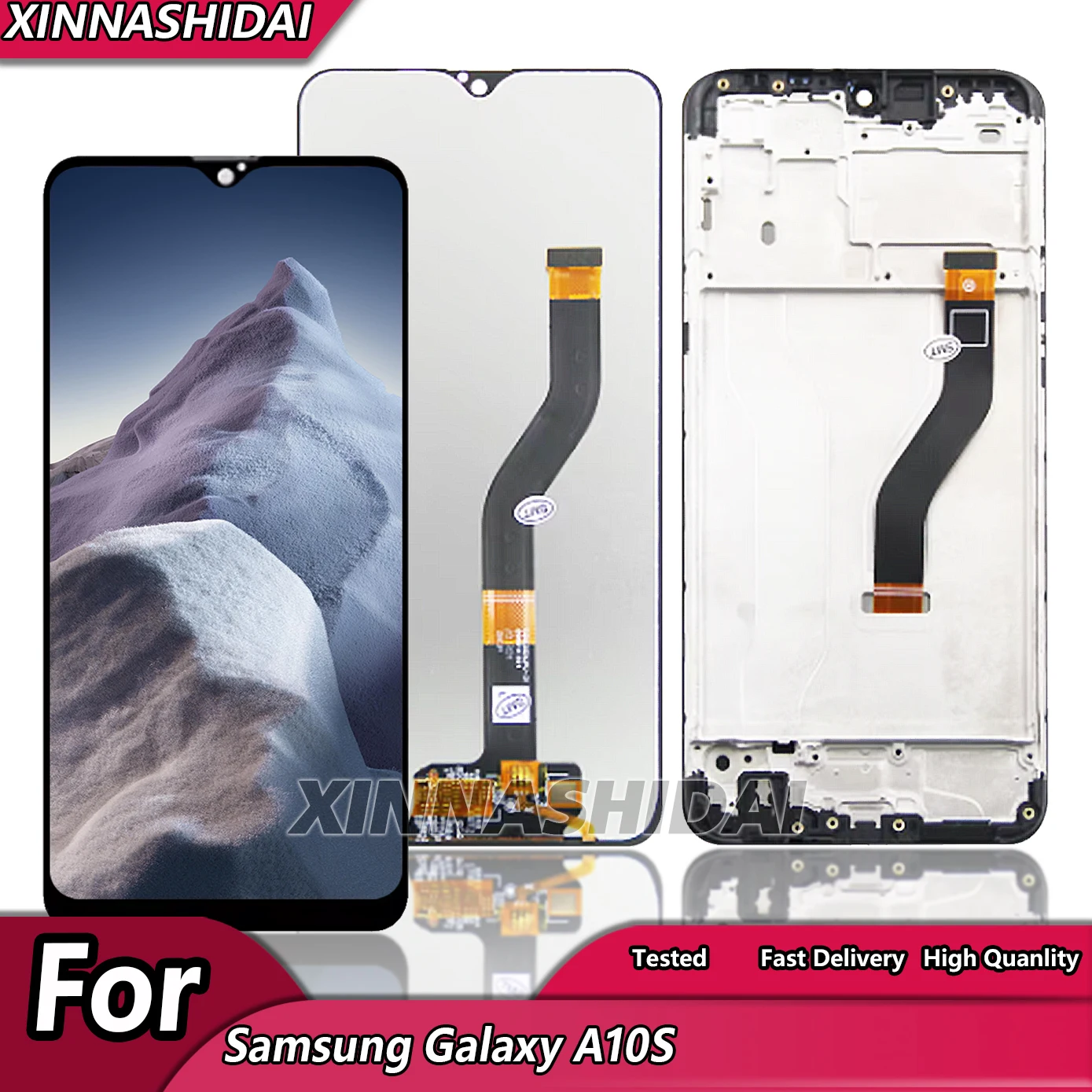 6 2-дюймовый ЖК-дисплей Для Samsung Galaxy A10s С Емкостной Рамкой Сенсорного Экрана