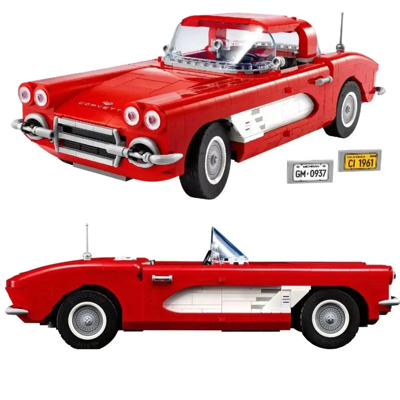 

1210pcs 10321 Chevroleted Corvetted Retro Sport Car Building Blocks 10304 Technical Assemble Vehicle Bricks Toys Boyfriend Gift