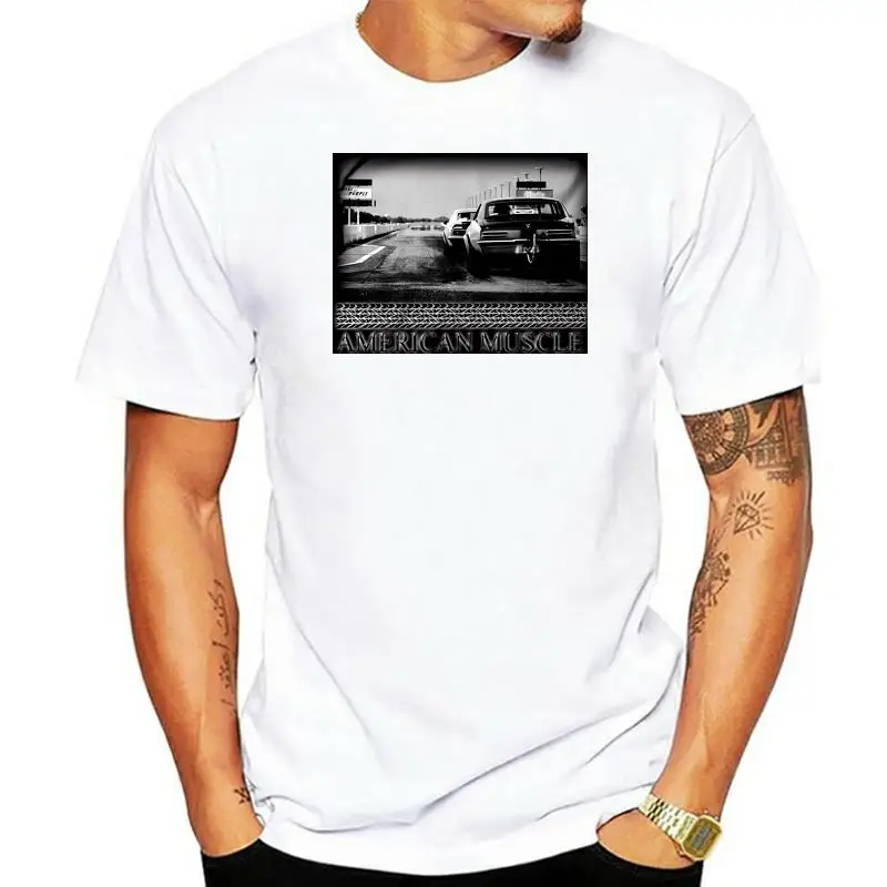 

2023 Hot sale Fashion American Muscle Drag Racings Quarter Mile Chevy Tshirt Tee shirt