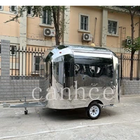 concession food trailer food trailers fully equipped foodtruck pizza coffee waffle fast food truck