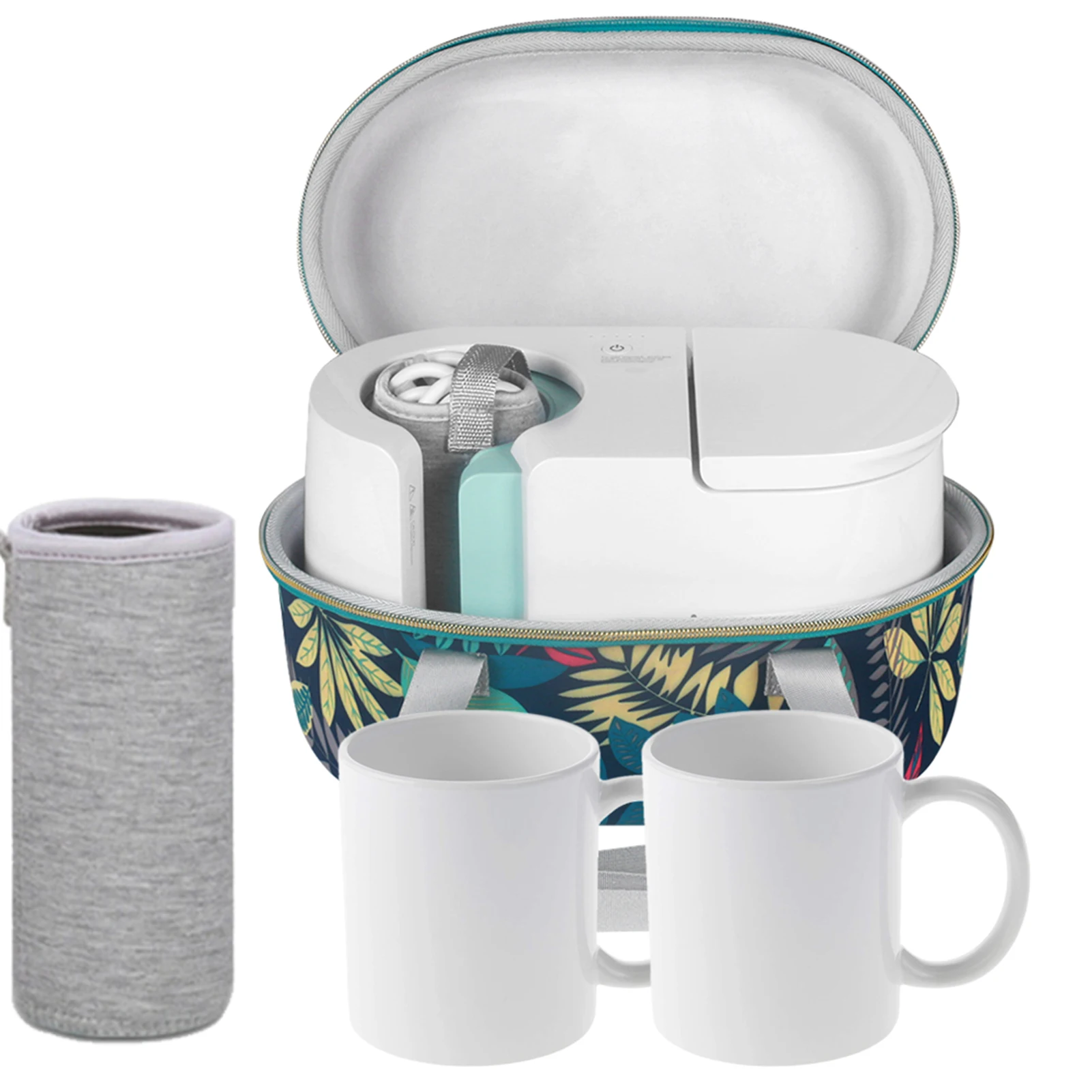 

EVA Dust Cover Durable Protection Case Zipper Pocket ForCricut Mug Press Storage Bag Carrying Case Sleeve Shell Accessories