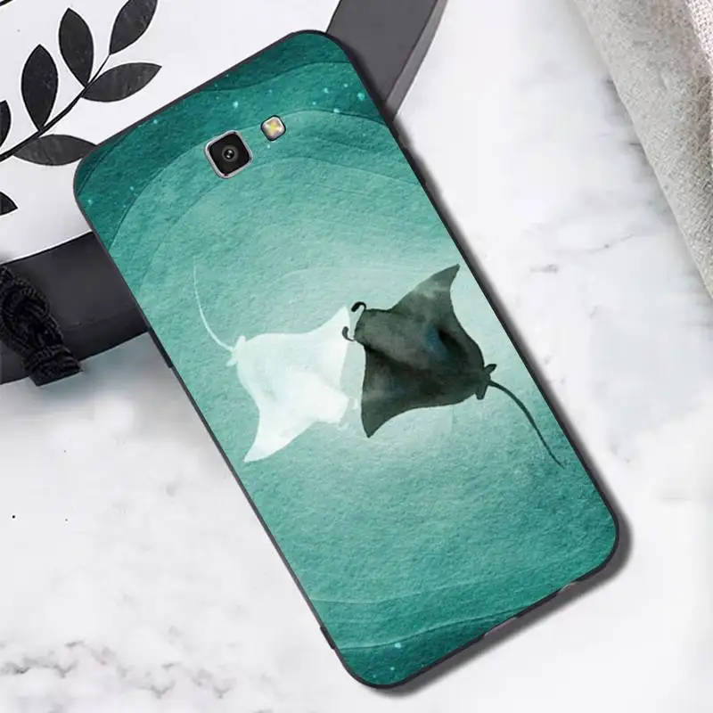 YNDFCNB Ocean Animal Manta Ray Phone Case For Samsung J 7 plus 7core J7 neo J6 plus prime J6 J4 J5 Mobile Cover