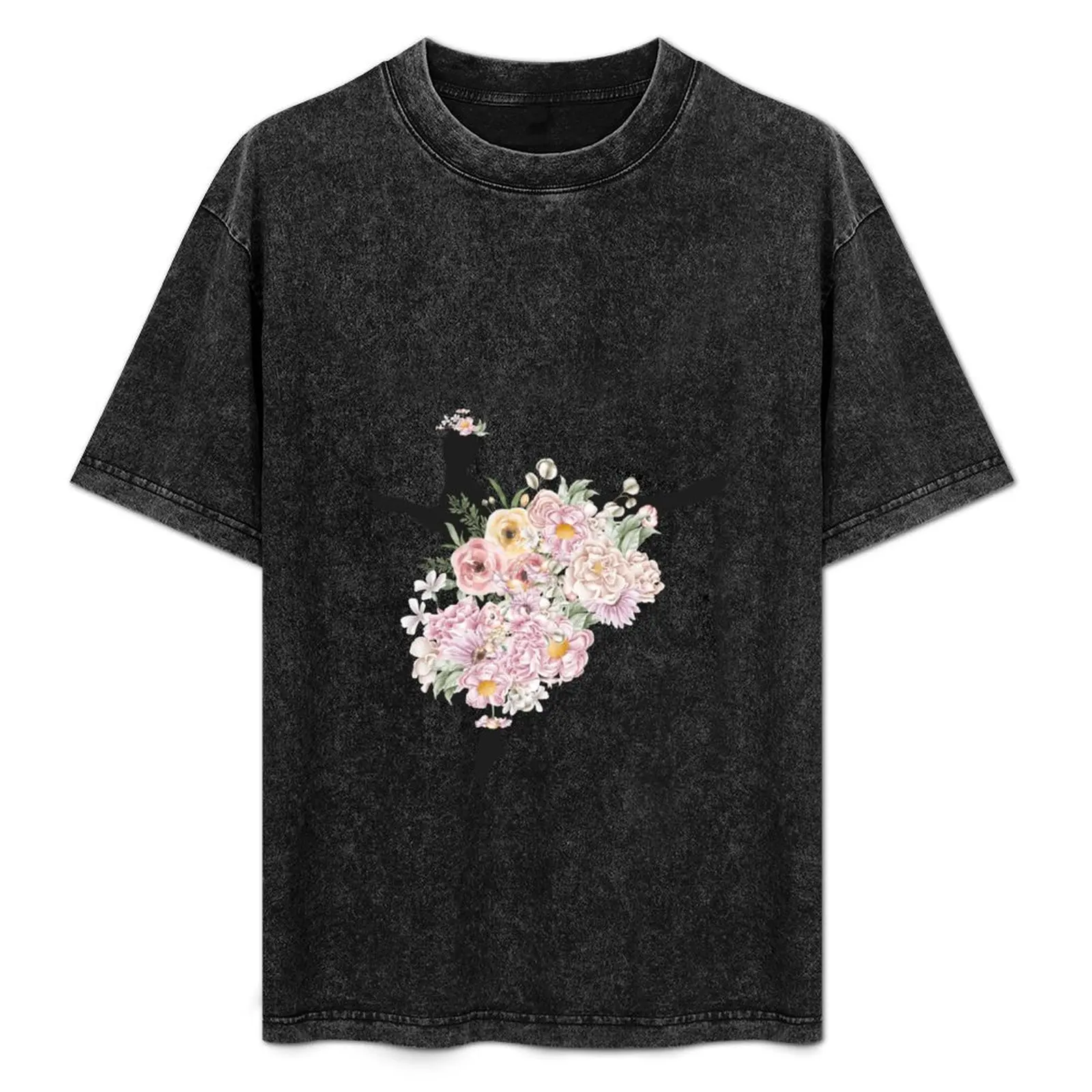 Футболка Балерина с цветком-пачка в тяжелом весе футболка аниме винтажная