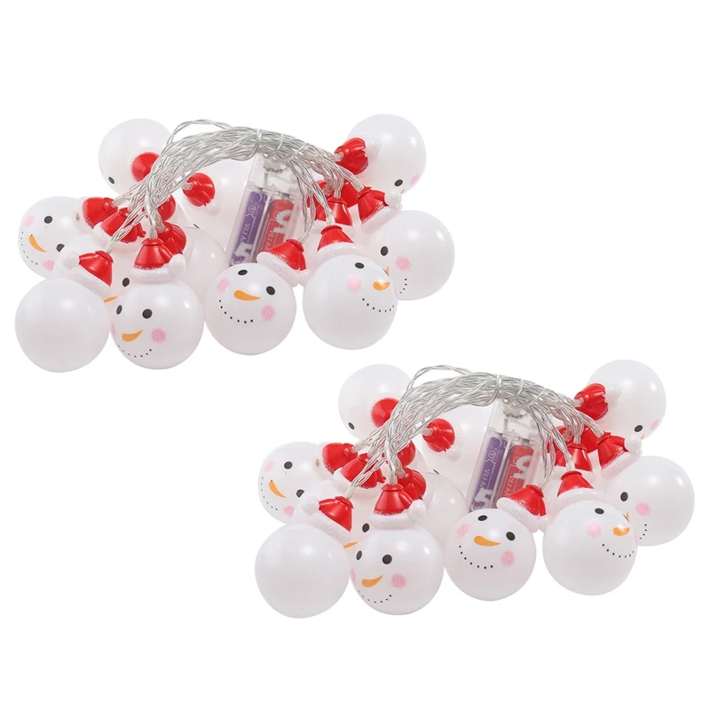

Christmas Snowman String Lights Colorful Xmas LED Decor Light Fairy Lights For Xmastree Home Garden Party Indoor Decor