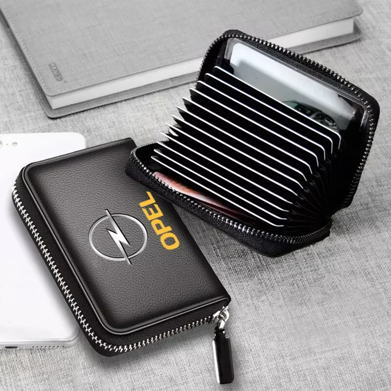 

Genuine Leather bag Driver License Business Card Holder Wallet For OPEL Vauxhall Astra H Insignia J Vectra C Corsa opel Car