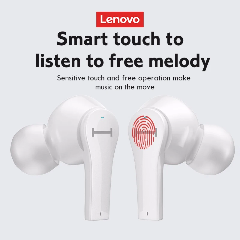 Оригинальные беспроводные наушники Lenovo QT82 Ture с сенсорным управлением