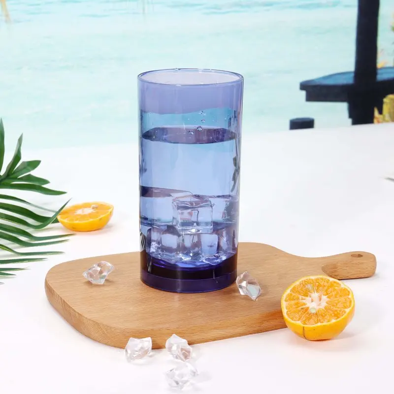 

Elegant Chic Blue Acrylic Dip Tumbler Glass - Sturdy, Stylish Cup Perfect for Hot or Cold Beverages, Ideal for Home & Outdoor Us