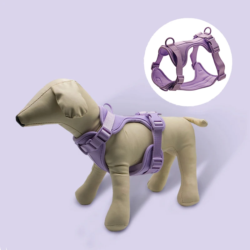 

2022 Cat Chest Strap Pet Comfort Vest Anti-Breakaway Adjustable Breathable Puppy Kitten Outdoor Goods Arnes Perro