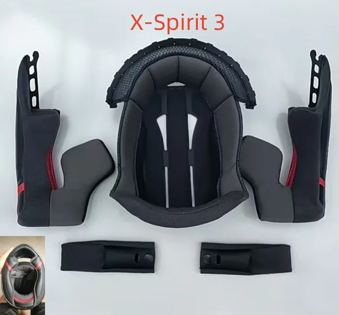 

SHO X-Spirit3 аксессуары для шлема Подкладка для мотоциклетного шлема X-SpiritIII Подкладка для шлема XS S M L XL XXL