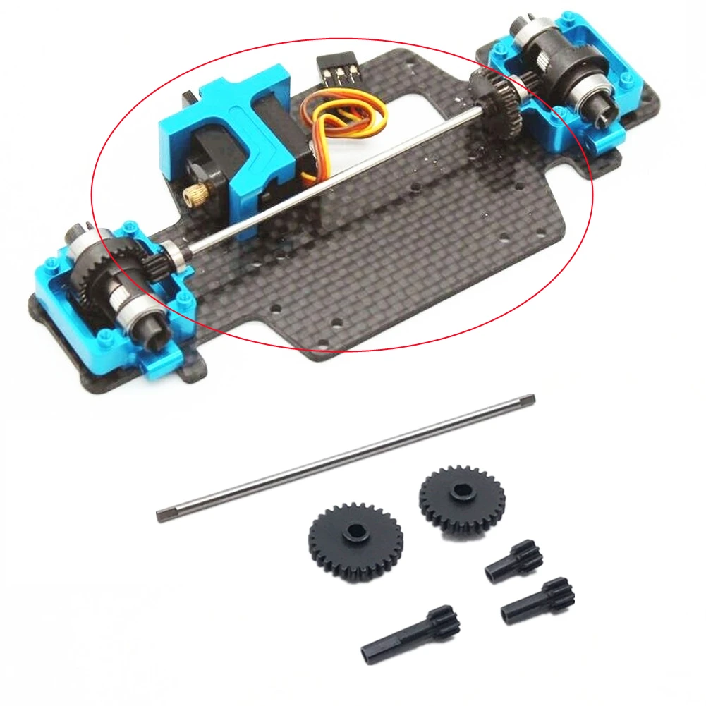 

Steel Differential Gear Driving Gear Cetner Drive Shaft Kit for Wltoys 284131 K969 K979 K989 K999 P929 P939 1/28 RC Car Upgrade