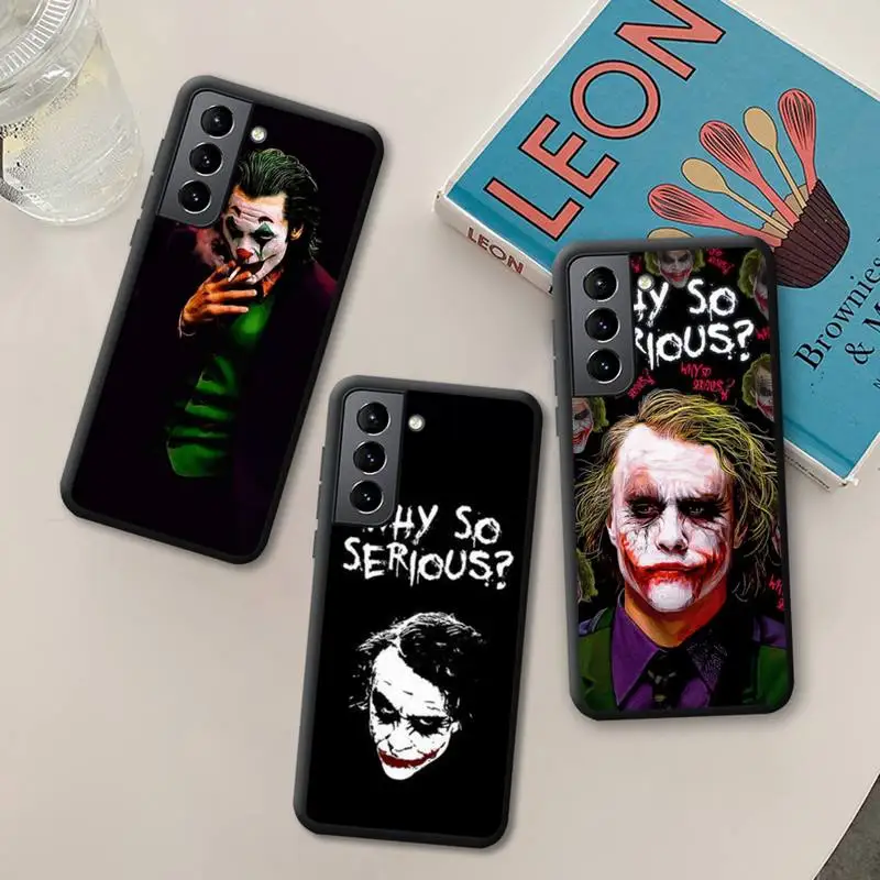 

Joker why so serious Phone Case Silicone Soft for Samsung Galaxy S21 Ultra S20 FE M11 S8 S9 Plus S10 5G lite 2020