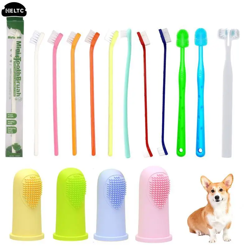 

Pet Cat Toothbrush Super Soft Nylon Bristles Tooth Brush 360 Degree Oral Cleaning&Cat Face Blackhead Cleaning Cat Acne Brush