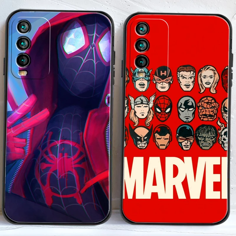 

Spiderman Marvel Phone Cases For Xiaomi Redmi Note 9 7A 9A 9T 8A 8 2021 7 8 Pro Note 8 9 Note 9T Carcasa Back Cover Funda