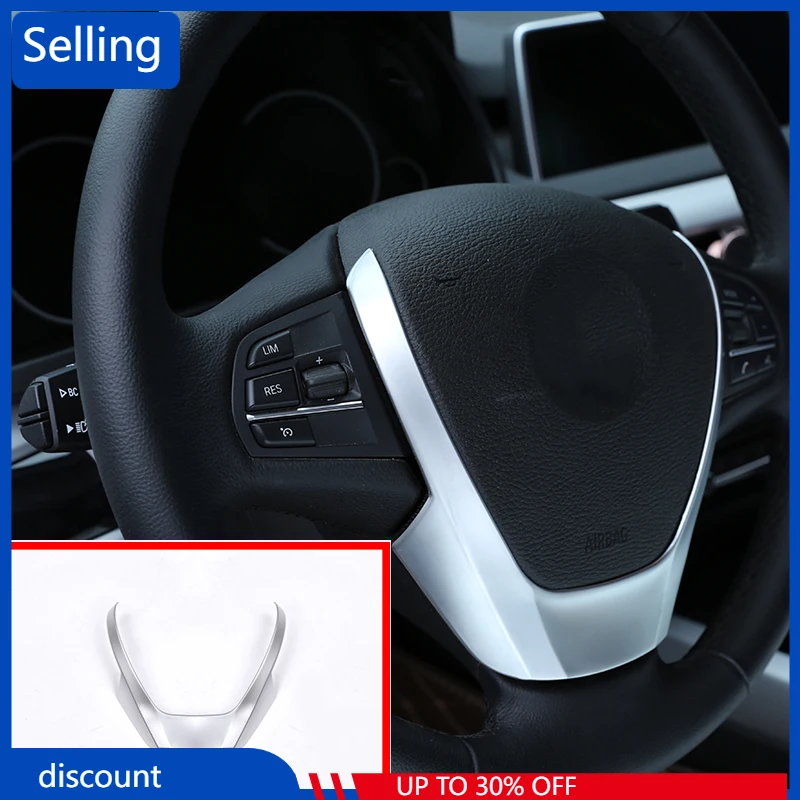 

Матовая хромированная накладка на руль для BMW X3, X4, X5, F15, F25, F26, 2014-2016, АБС-пластик, декоративная накладка на руль, стикер, автомобильный аксессу...