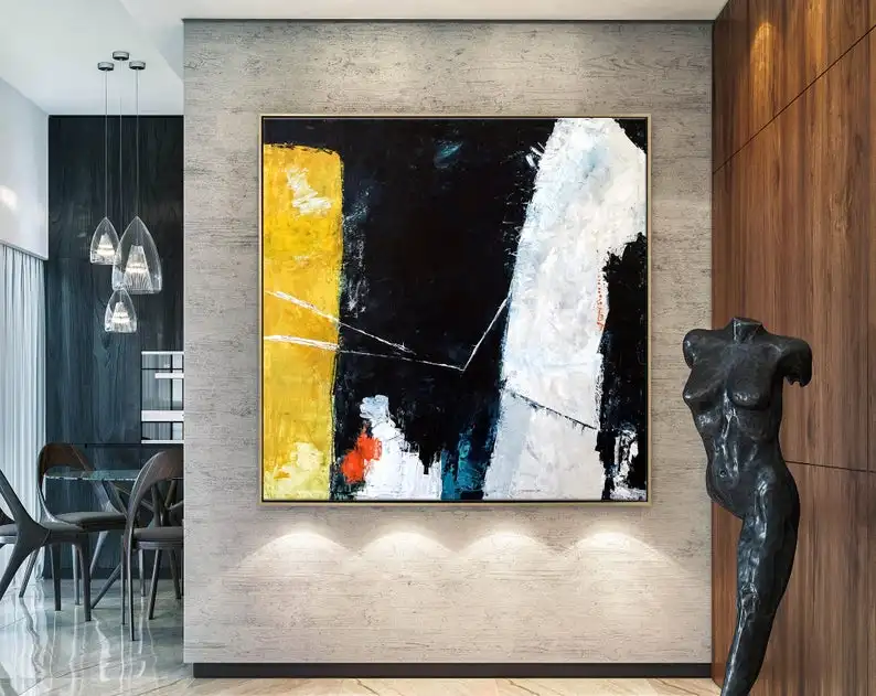 

Абстрактная живопись, оригинальный Большой акриловый холст, настенное искусство, минималистичный экспрессион, современная живопись, насте...