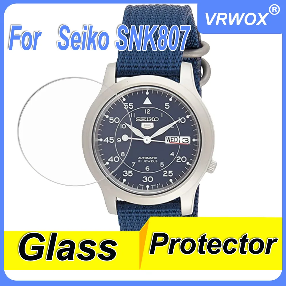 

3Pcs Tempered Glass For Seiko5 SNK793 807K2 559J1 567J1 809K1 803 805K2 789K1 357 619 Watch Scratch Resistant Screen Protector
