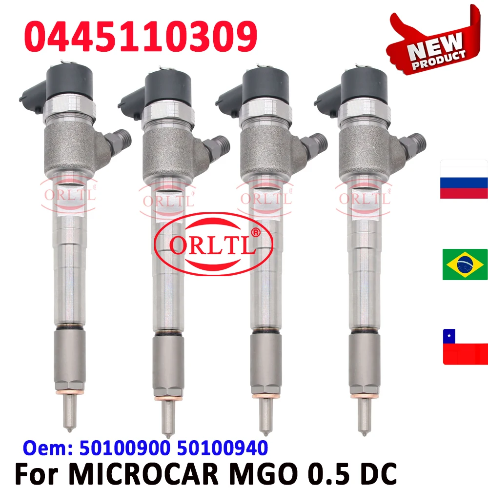 4 шт. Новый 0445110309 дизельный инжектор Assy 0445 110 309 50100900 для Bosch топливный масляный