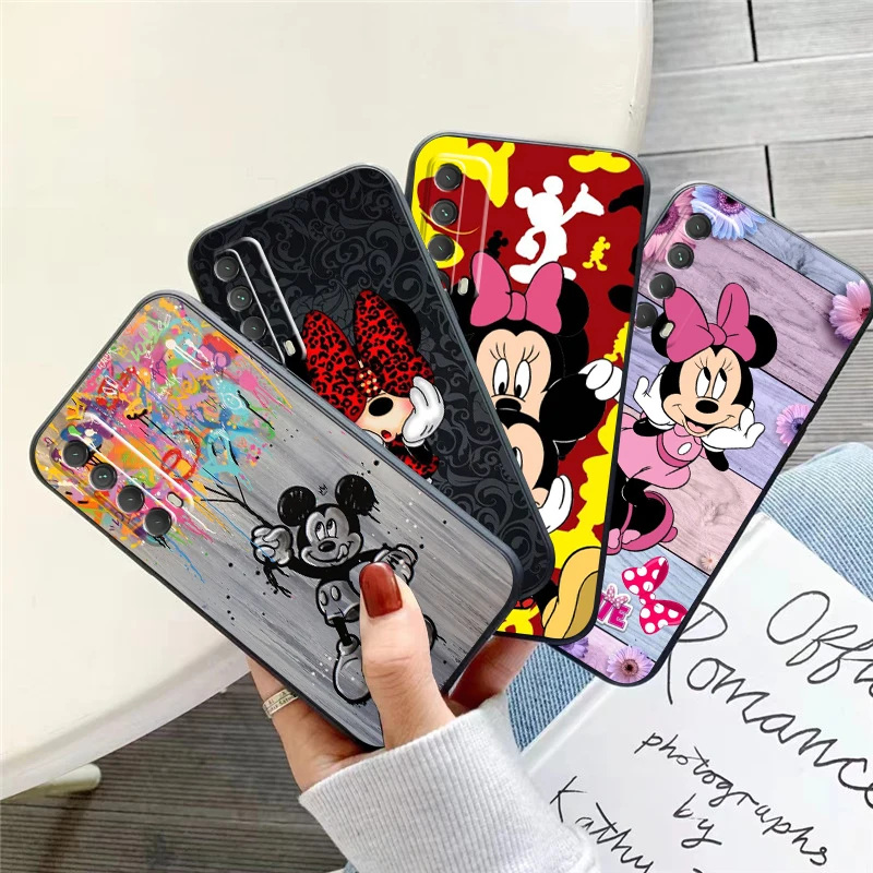 

Disney Mickey Mouse Phone Case For Huawei Honor 10 V10 10i 10 Lite 20 V20 20i 20 Lite 30S 30 Lite Pro Back Black Silicone Cover