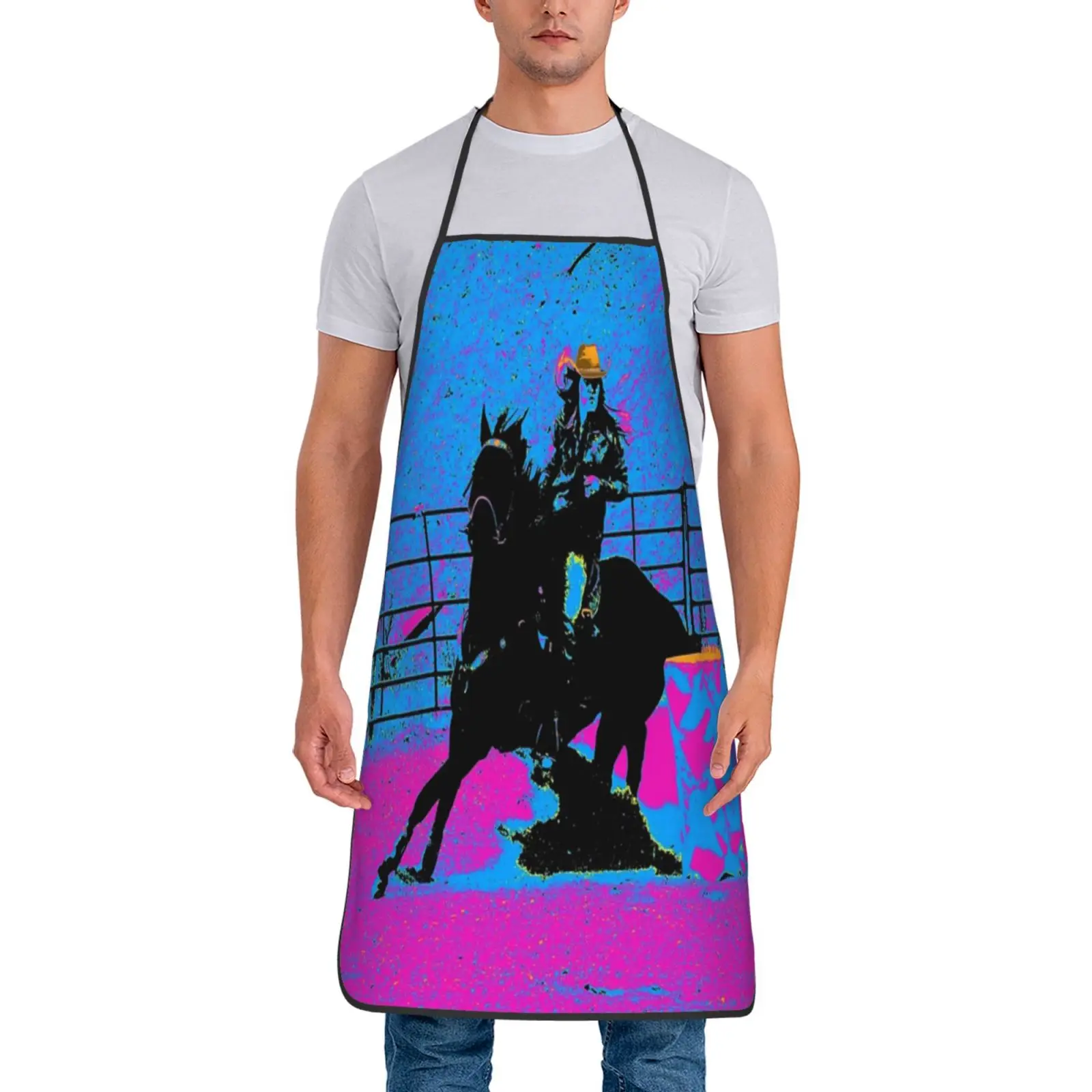 Фартук для парикмахера Pro Barrel Racer - Rodeo Cowgirl Для Гриля женский костюм шеф-повара kitche