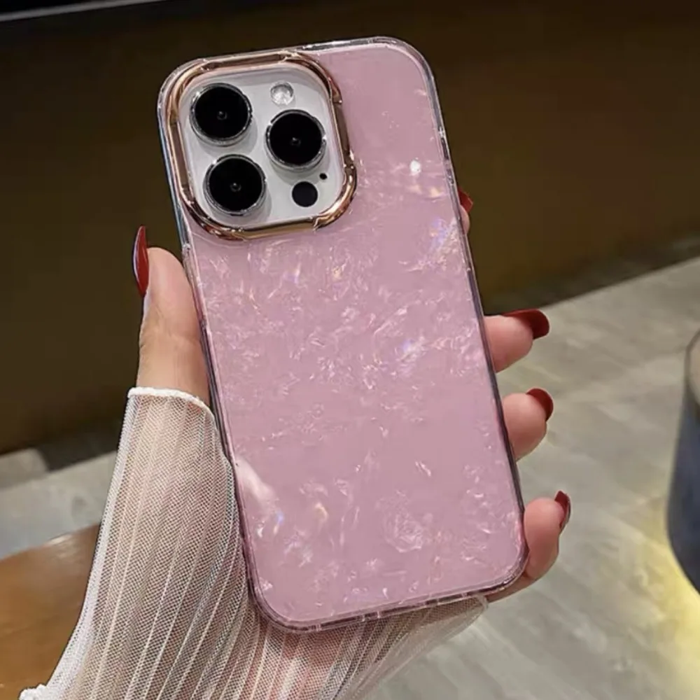 Блестящий мечтательный чехол для телефона с ракушкой iPhone 15 14 Plus 13 12 11 Pro Max