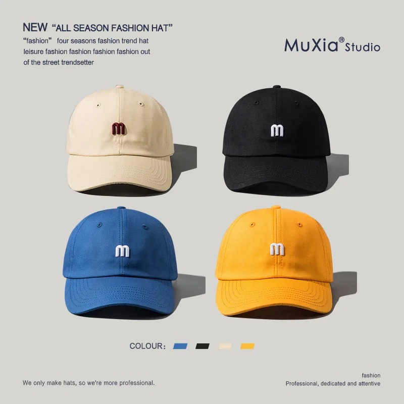 

Classic M Snapback Hat for Boy Girl Hip Hop Hat for Women Man Outdoor Travel Baseball Cap Unisex Summer Sports Golf Visor Hat