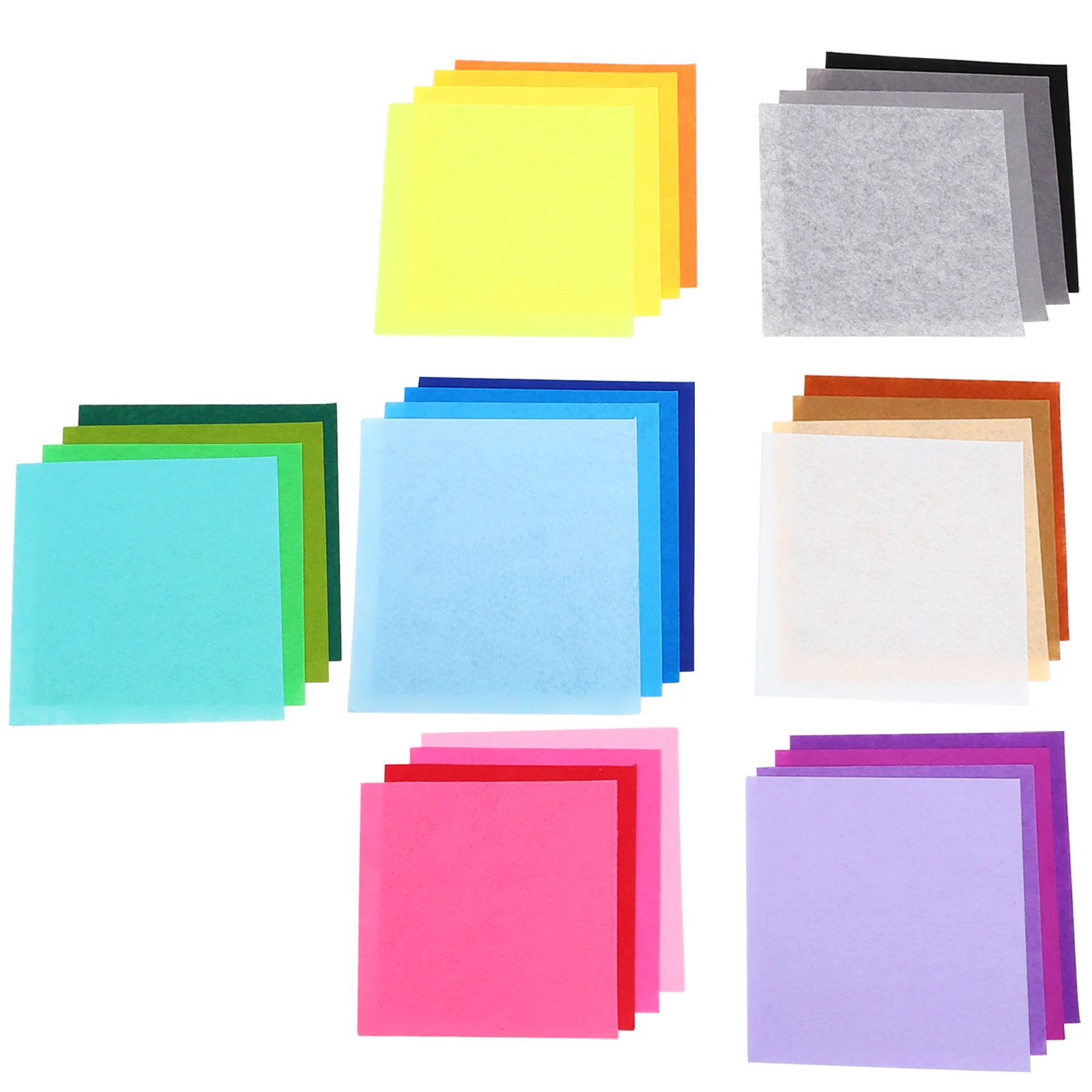 Цветная бумага для поделок набор вышивания плюшевой ткани нетканый фибричный