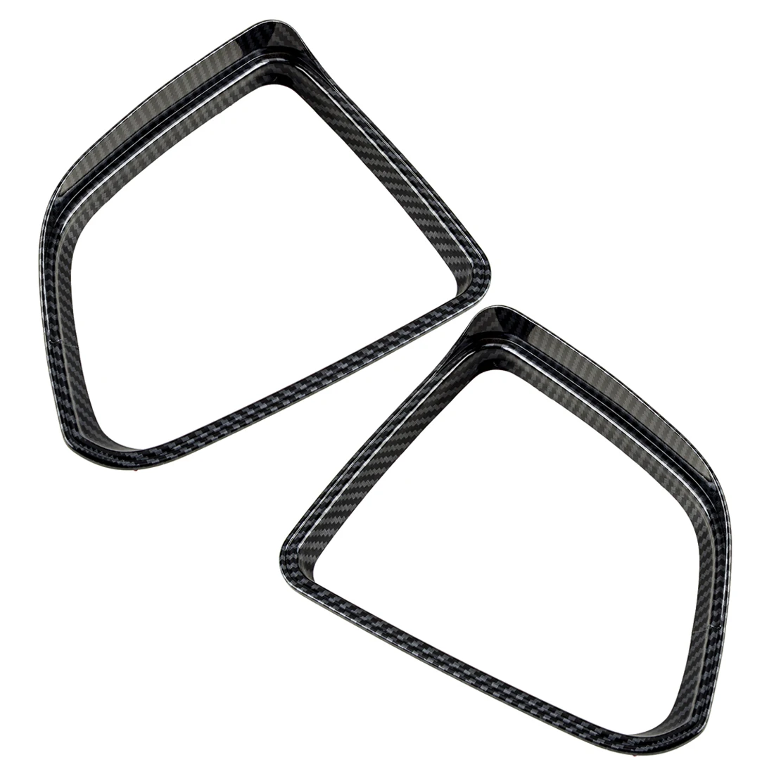 

1 Pair Carbon Fiber Style Black Car Front Left Right Rearview Mirror Rain Eyebrow Cover Trim ABS Fit for Tesla Model Y 2020 2021