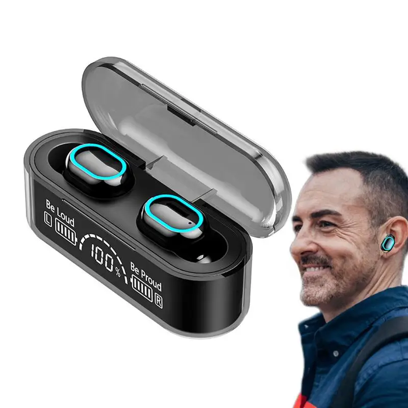 

Blue Tooth Earphone Wireless 5.2 Headphone With Microphone 9D Stereo Sport Waterproof Earbuds Headsets Touch Control